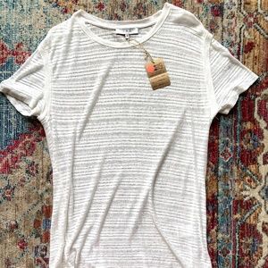 IRO White Oversized Semi Sheer T-shirt